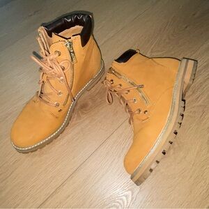 GUESS Tan Hiker Booties